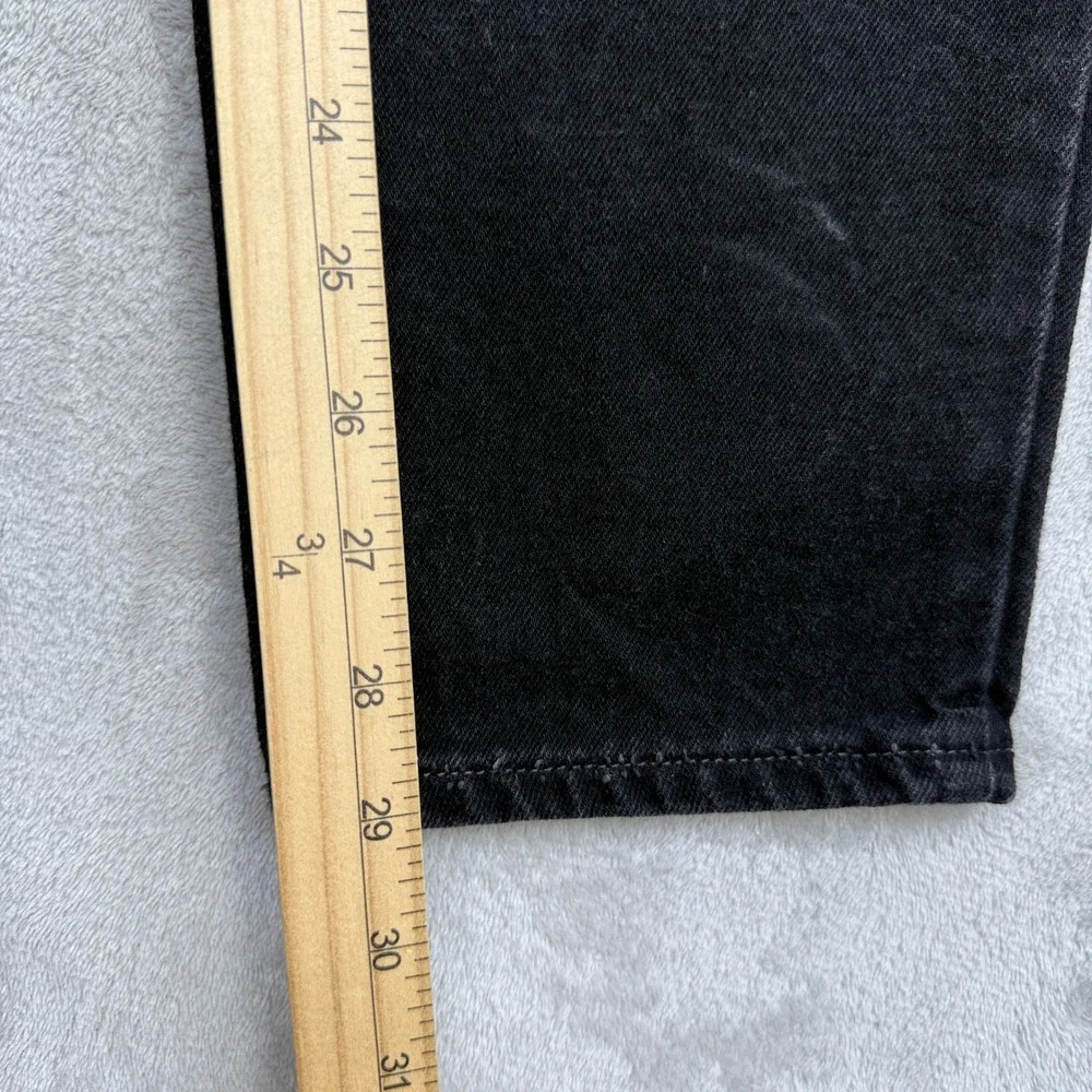 VTG Levis 551 Relaxed Tapered Leg Jeans Womens 10 Black High Rise USA Made 90s